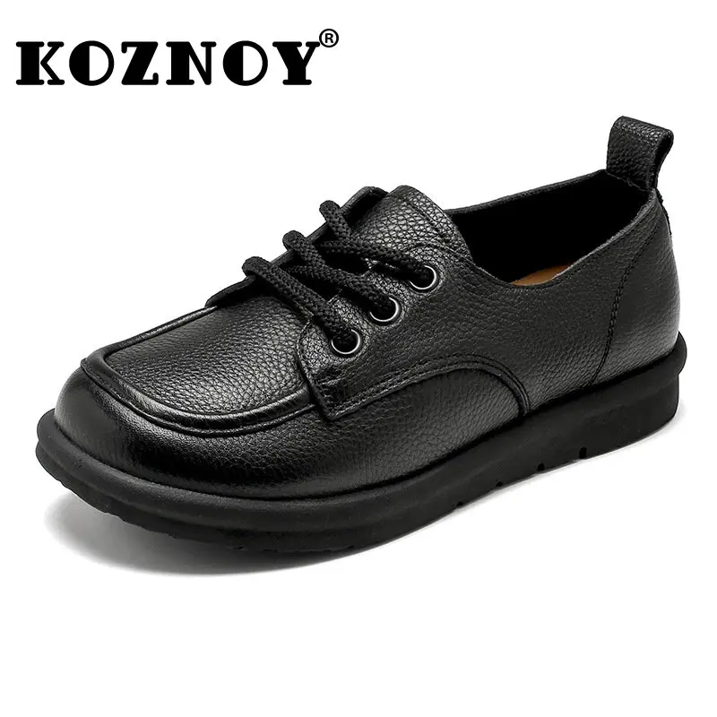 

Женские туфли-оксфорды из натуральной кожи, на плоской подошве, 2,5 см