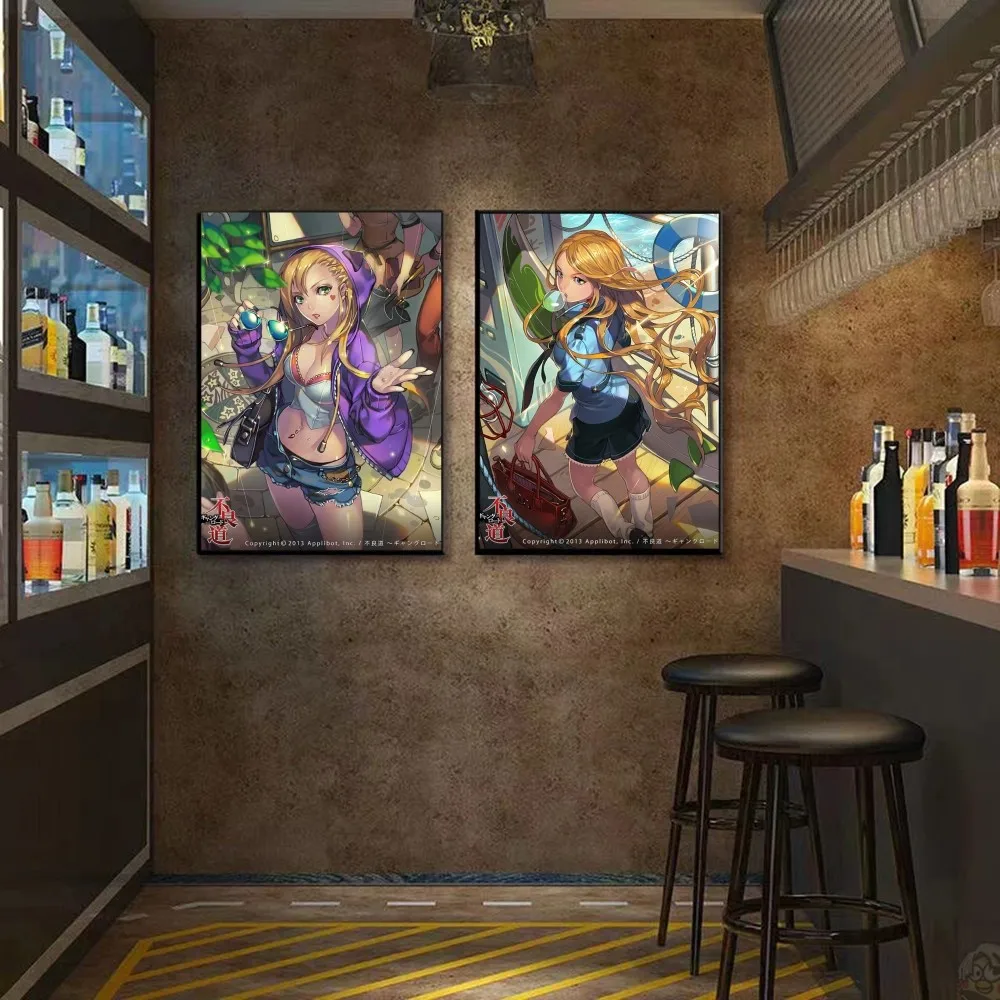 F-Furyou Michi Gang плакат с изображением дороги плакаты Наклейки художественные