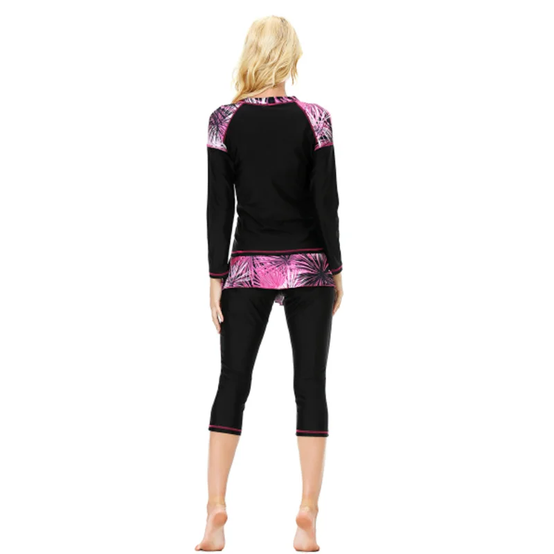 Female Burkini  Muslim Swimwear with Hijab Islamic Women Modest Swimsuit Fashion Trendy Long Sleeve Sportwear Tracksuit