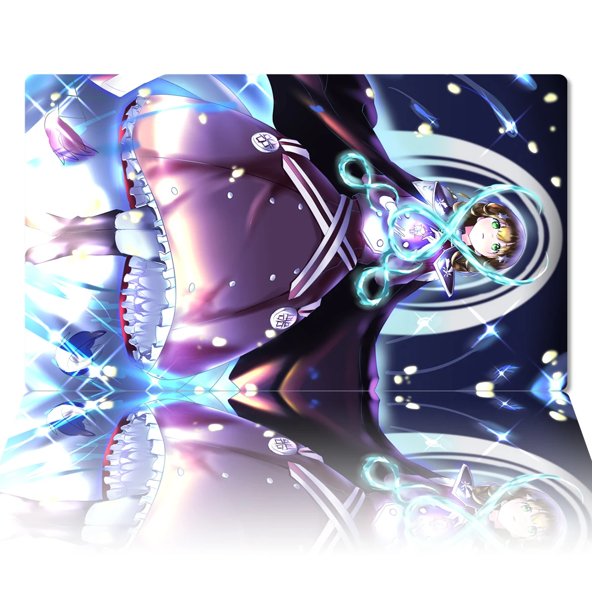 

Игровой коврик YuGiOh Exosister Stella TCG OCG gcc, игровой коврик для настольных игр, коврик для мыши в стиле аниме, резиновый Настольный коврик, зоны и сумка 60x35 см