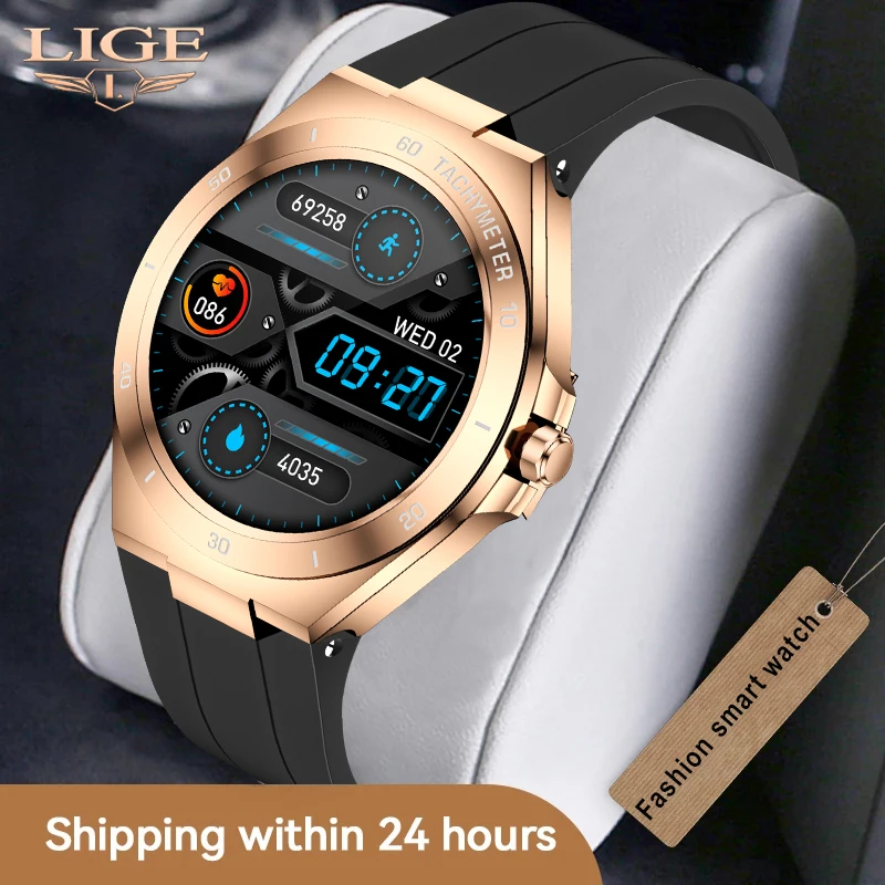 2022 LIGE Смарт-часы Мужчины Женщины Леди Фитнес-трекер Спорт SmartWatch Монитор
