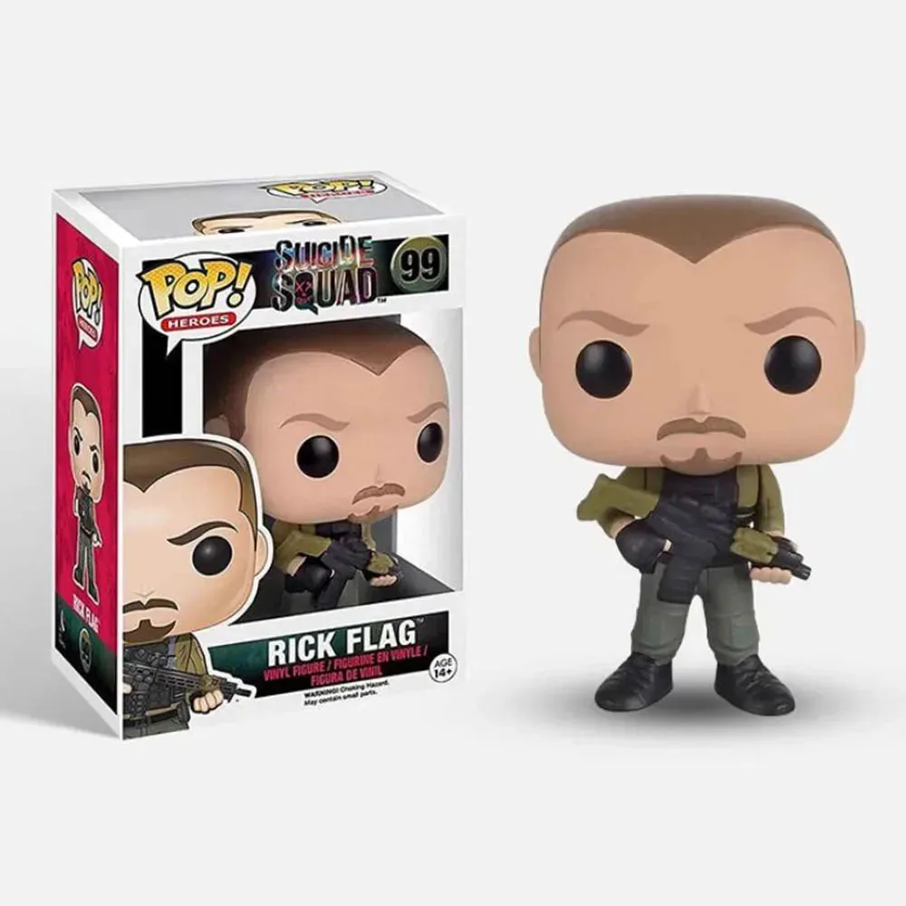 Funko Pop Rick Flag #99 Deadshot #98 Katana #100 Boomerang #101 отряд самоубийц виниловые экшн-Фигурки