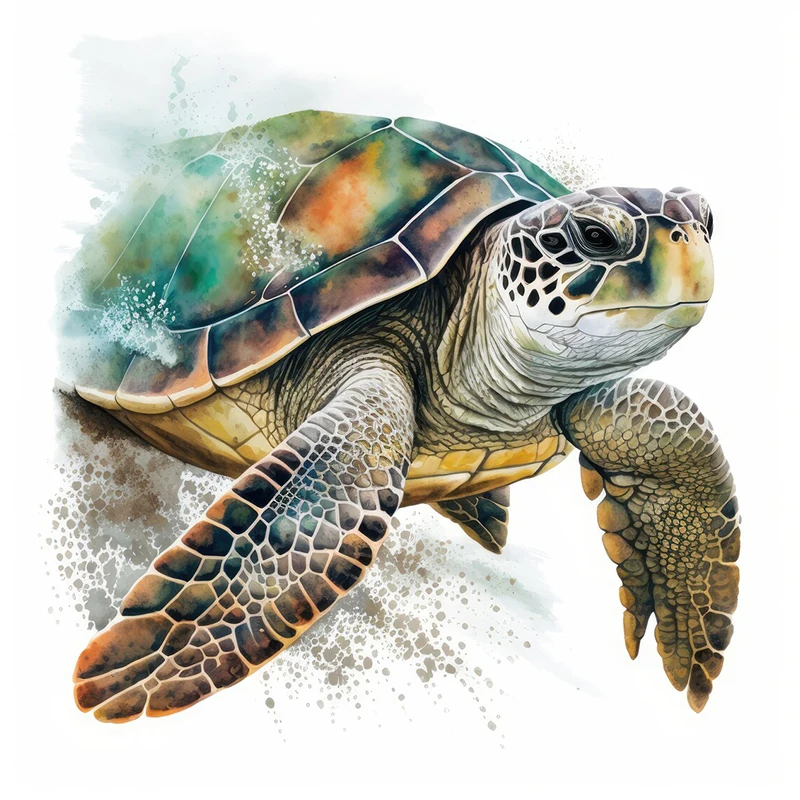 

ПВХ наклейки на стену черепаха для детской комнаты