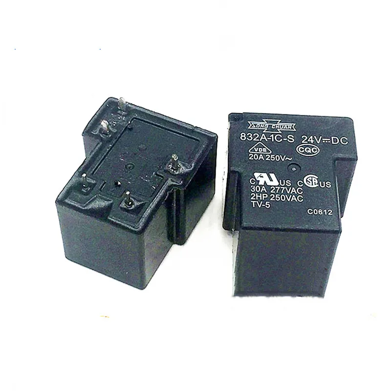 10 шт. 100% оригинальное новое реле 832A-1C-S 12VDC 832A-1C-S-24VDC 832A 1C S 12VDC 832A1CS 24V 5PIN One on one off T90-1C-12V