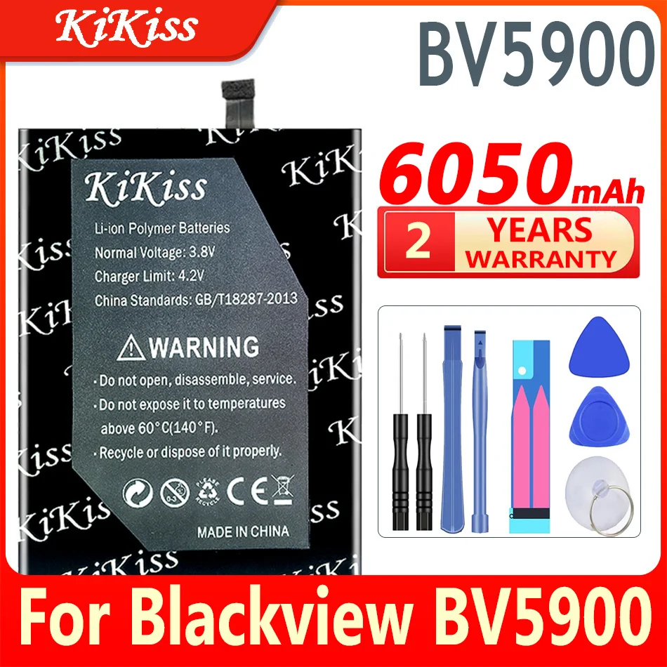 KiKiss For Blackview BV5900 Battery High Quality Capacity 6050mAh for Smart Phone |