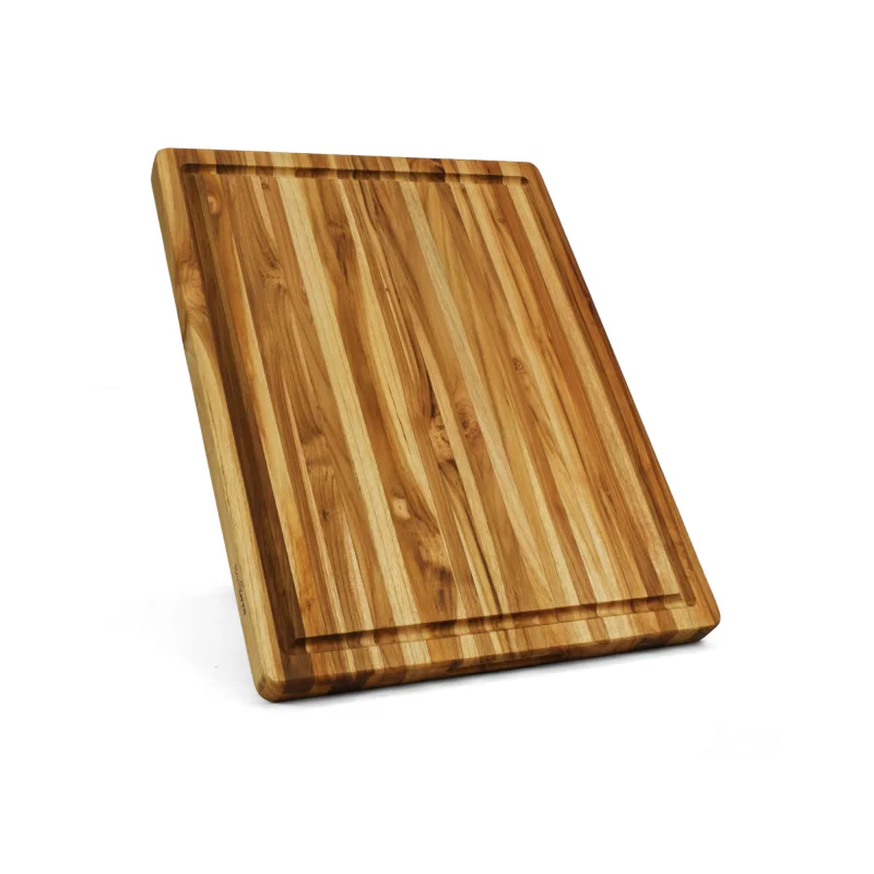 

Teak Cutting Board Reversible Chopping Serving Board Multipurpose Food Safe Thick Board, Extra Large Size