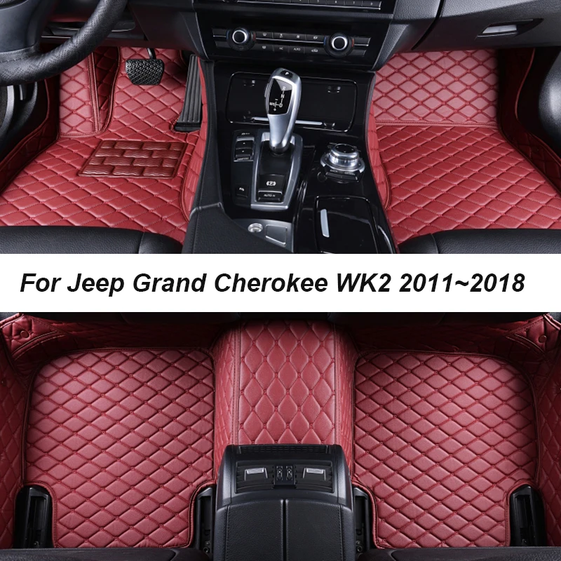 

Car Floor Mats For Jeep Grand Cherokee WK2 2011~2018 DropShipping Center Interior Accessories 100% Fit Leather Carpets Rugs Pads