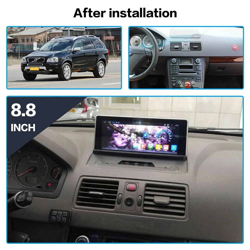 

For Volvo XC90 2007-2013 Android 10 Car Radio Tape Recorder video Multimedia Player GPS WIFI Navigation 8.8'' HD Screen