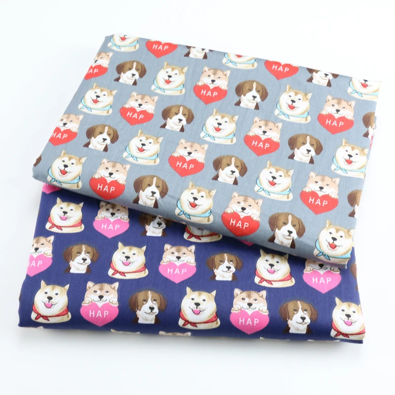 Хлопковая саржевая ткань для детей и собак хлопковая пэчворка шитья сделай сам