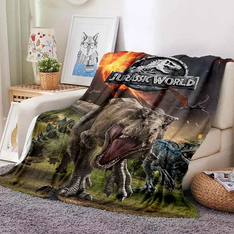 

Одеяло динозавр для парка Юрского периода, диванное одеяло для гостиной, детское одеяло для спальни, Фланелевое мягкое и теплое, по индивидуальному заказу