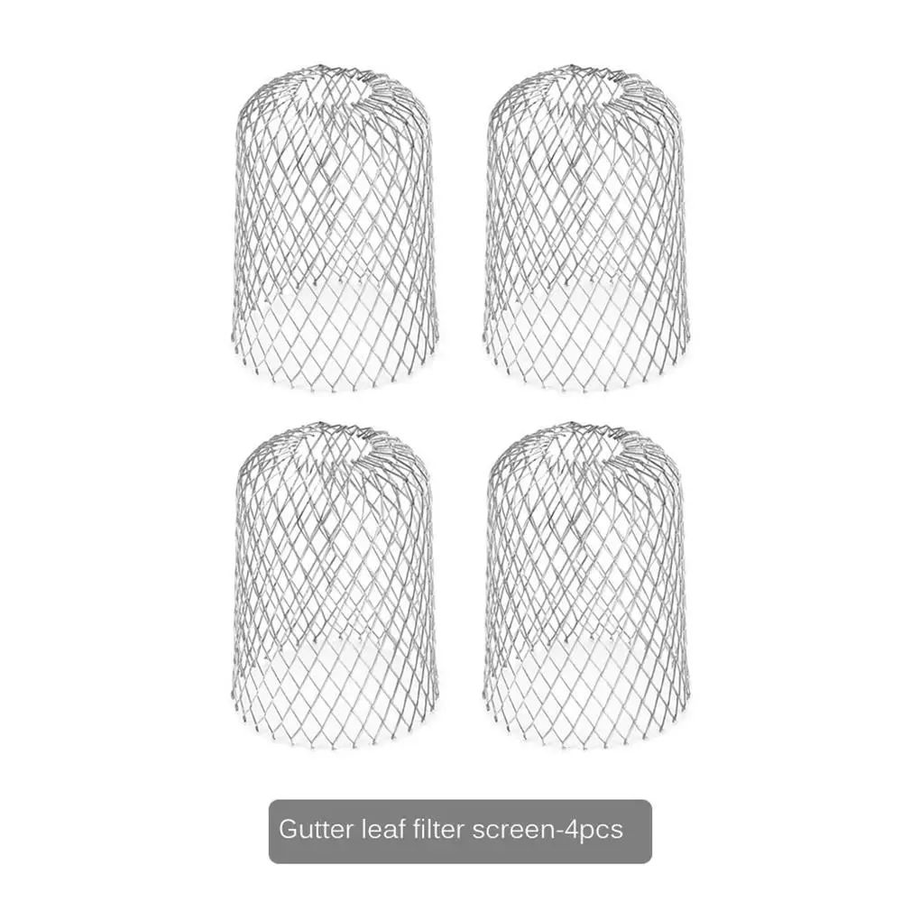 

4pcs Gutter Guard Outdoor Leaves Filter Leaf Debris Strainer Drainage Protector Fallen Leaves Filters Metal Mesh Net Cover