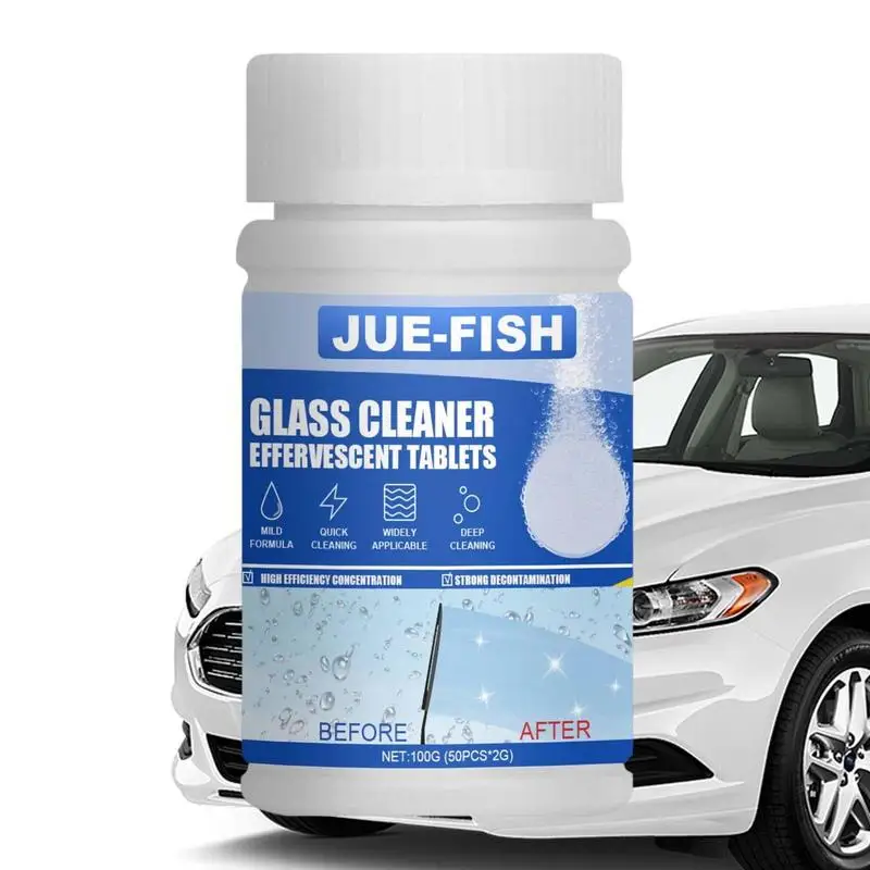 

Concentrated Tablets Detergent Car Windshield Cleaning Effervescent Tablets Ultra-clear Wiper Glass Cleaner For Home Toilet