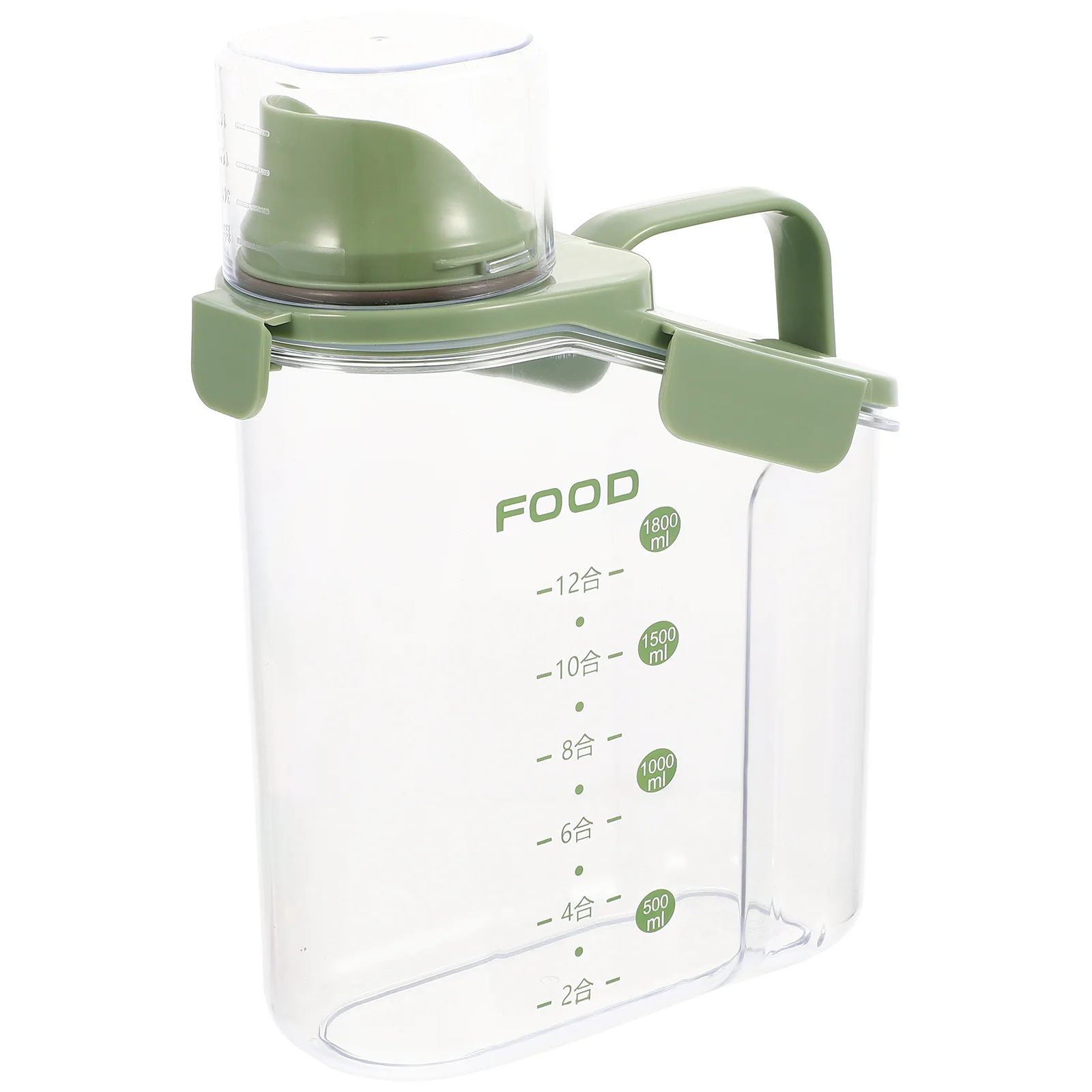 

Grain Snack Storage Container Food-grade Storage Organizer Nuts Keeper with Lid Scale