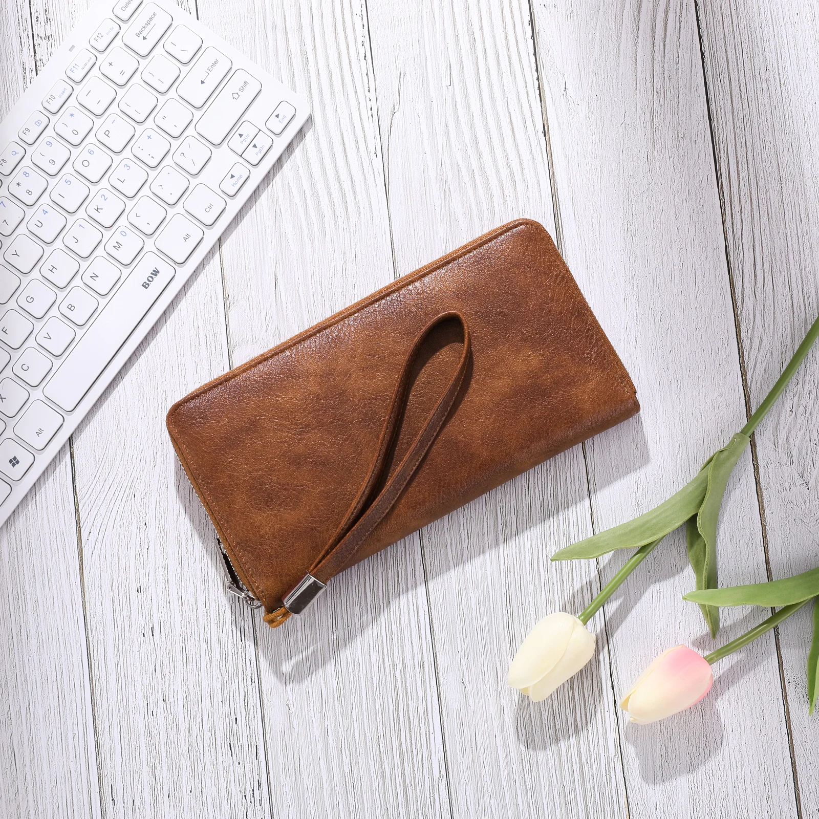 Wallets for Women Clutch Bag Large Capacity Mobile Phone Zipper Wallet Women Korean Style Business Wallet Bag Card Holder