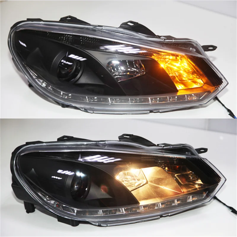 

For VW Golf 6 LED Headlight Angel Eyes 2009 -11 V8 SONAR Style