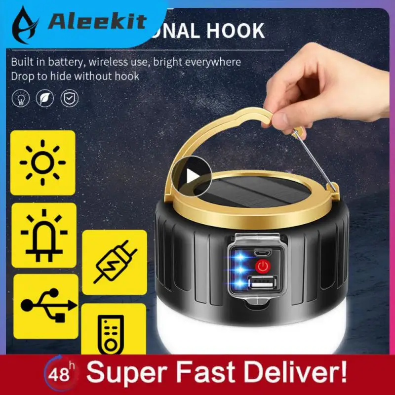 

Night Market Lamp Mobile Remote Control Tent Lamp Usb Portable Lanterns Emergency Lights For Outdoor Rechargeable Bulb