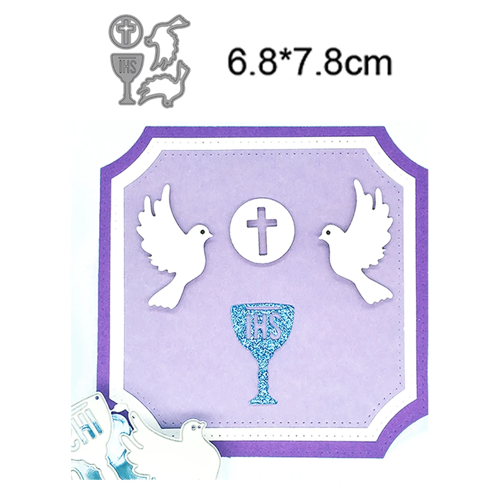 

IHS Dove of Peace 2022 New Arrival Metal Cutting Die Decorative Scrapbooking Album Knife DIY Handmade Card Punch Embossing
