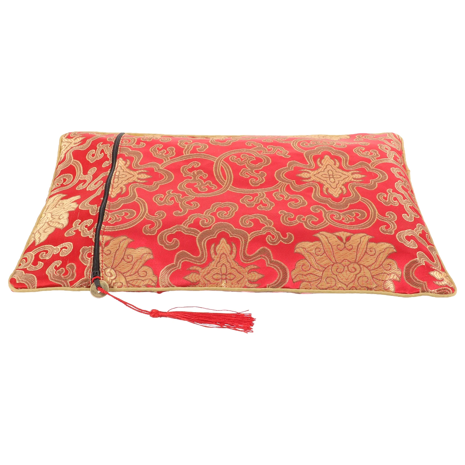 

Chinese Style File Bag Ethnic Pouch Storage Organizer Cloth Scriptures Bags Cotton Temple Supply Gift Wrapping