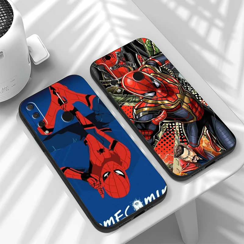 

Marvel Comics Logo Phone Case For HUAWEI Honor 8X 9X 9 Lite 10 10X Lite 10i Back Liquid Silicon Shell TPU Black Coque