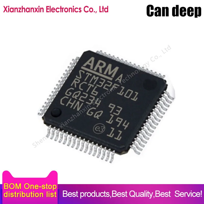 

1PCS/LOT STM32F101RCT6 STM32F101 101RCT6 LQFP-64 32-bit microcontrollers new and original