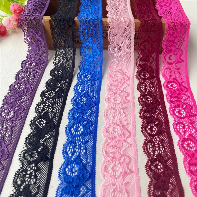 

Wholesale 5Yards Lace Ribbon Tape 30mm African Lace Fabric Dress Sewing Clothing Embroidery Accessories