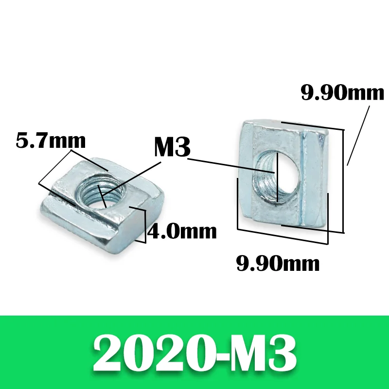 

Скользящие гайки YMAX для алюминиевого профиля 20 серии M3 M4 M5