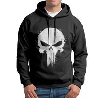 fierce punisher art it skull hoodies 2022 spring mens stylish hoodie shirt purified cotton birthday gift homme sweatshirt