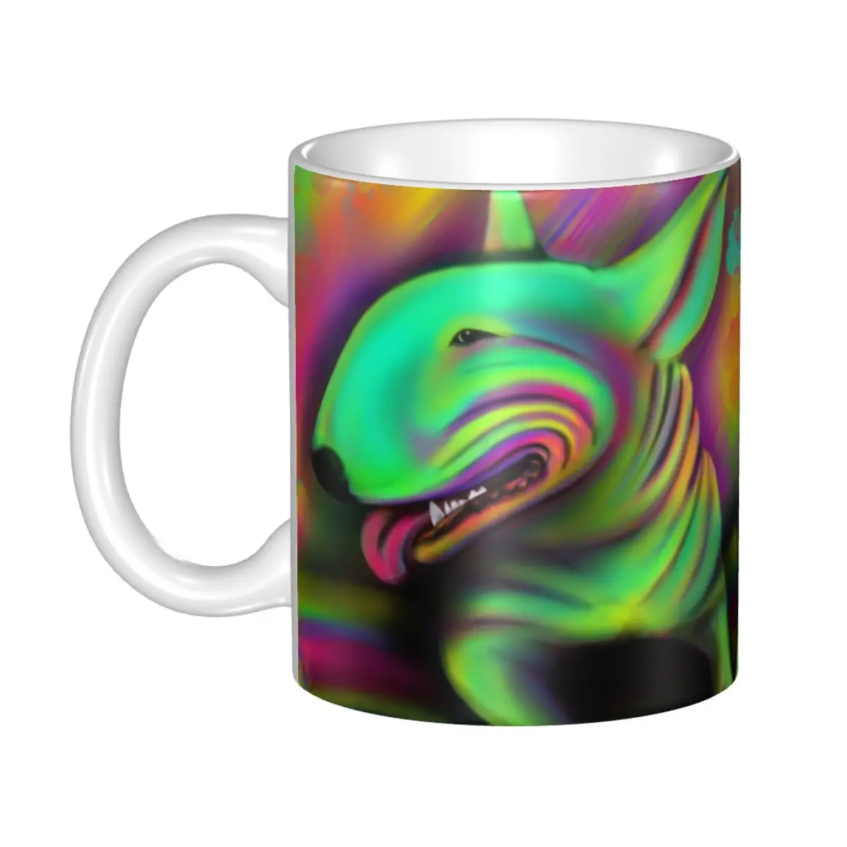 

Английский бультерьер цветные брызги кружки персонализированные Животные Собака кофе керамическая кружка креативный подарок