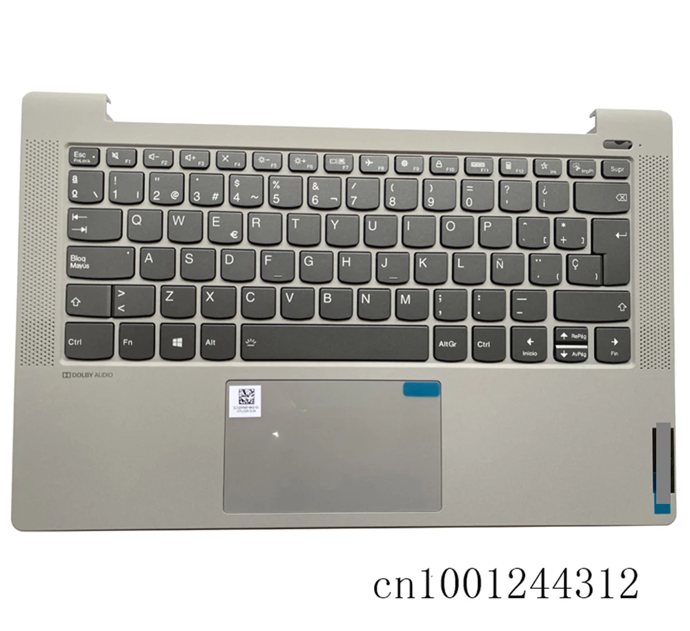 

5CB0Y88519 New For ideapad 5-14ARE05 5-14ITL05 Palmrest Upper Case Keyboard Bezel Backlit Touchpad no-power button