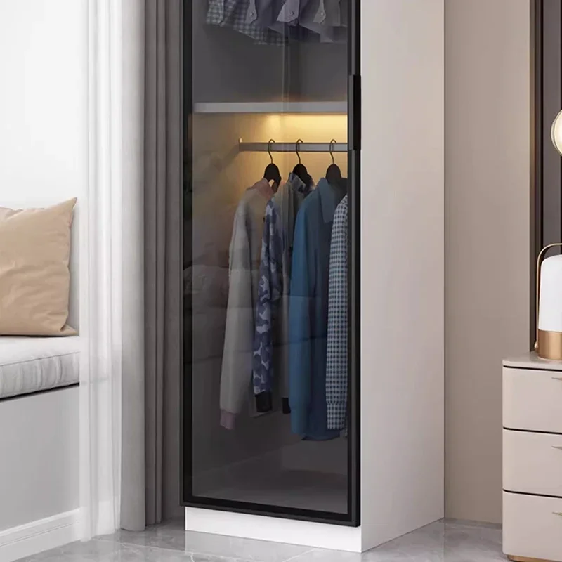 Роскошные современные шкафы витрина одежды деревянные простые бесплатная