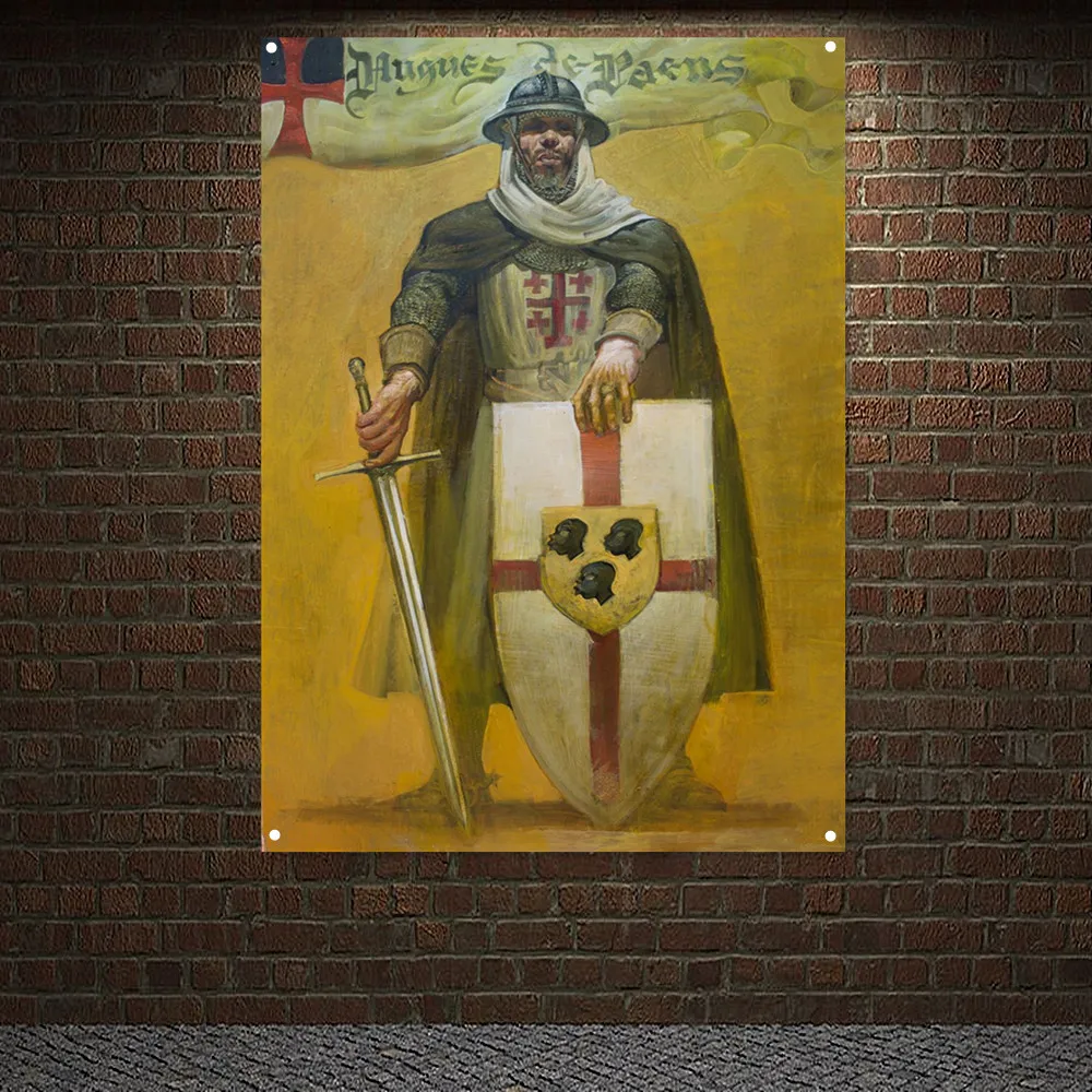 

Гобелен Templar Knight, настенные гобелены, живопись, Средневековые Крестоносцы, обои, декоративный баннер, флаг, бар, кафе, домашний декор 8