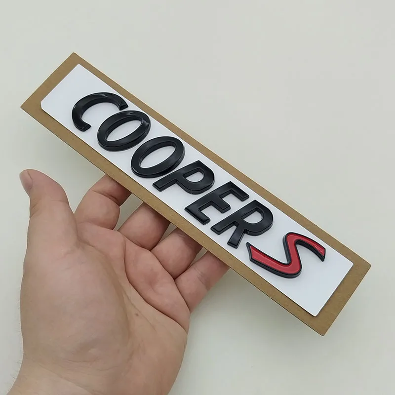 

3D ABS Логотип Cooper S, Эмблема, Наклейка Для MINI R55 R56 F56 R50 R52 F55 JCW R53, Наклейка На Багажник Автомобиля