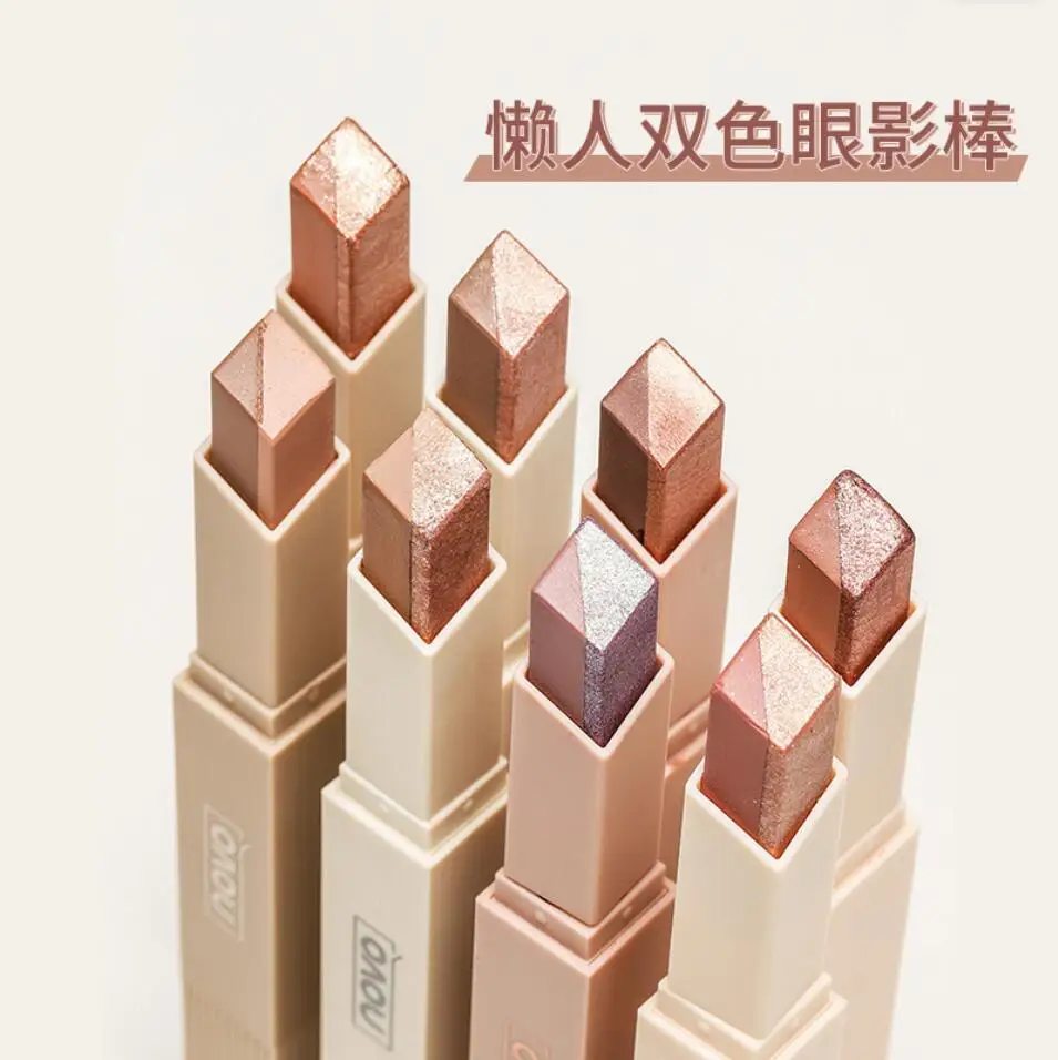 

Two-tone Lazy Eyeshadow Stick Stereo Gradient Shimmer Double Color Eye Shadow Pen Waterproof Wear Glitter Eyes Makeup T2140