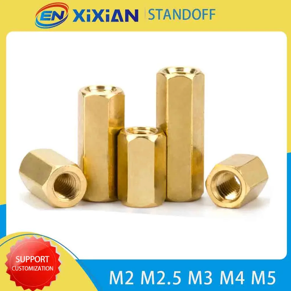 

M2 M2.5 M3 M4 M5 Copper Pillar PCB Boards Spacer Hex Brass Standoff Computer Motherboard Column Rack Stud Hexagon Bolt Screw