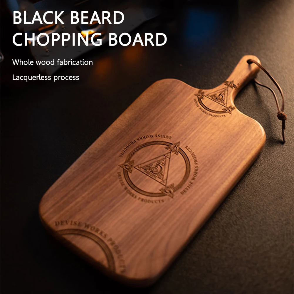 

Black Walnut Wood Camping Food Cutting Board Portable Vegetable Fruits Meats Cutting Chopping Block for Home Outdoor Travel Trip