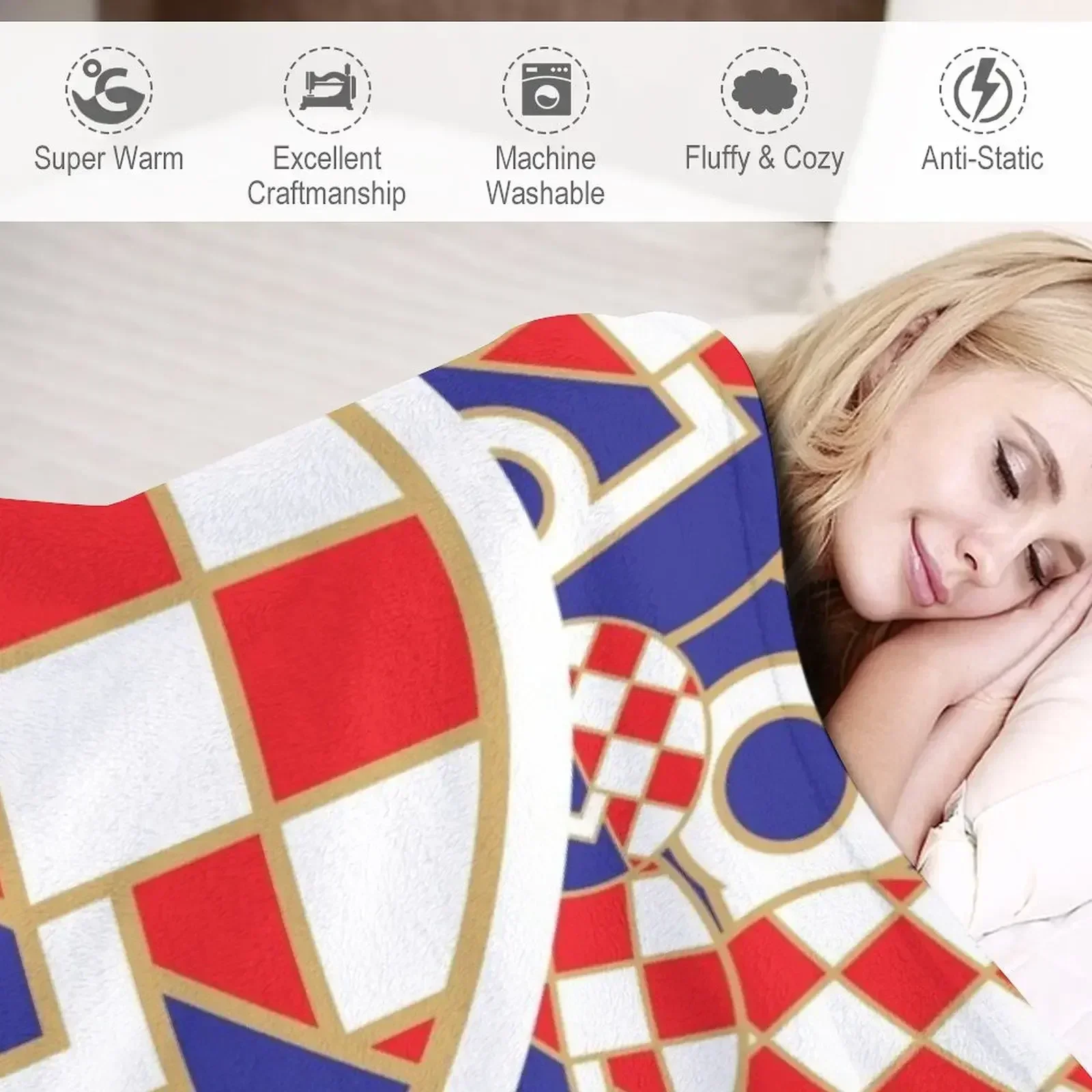 Dinamo Zagreb Croatian Football от Maskimir Hrvatska Плед Мягкие мягкие большие винтажные одеяла