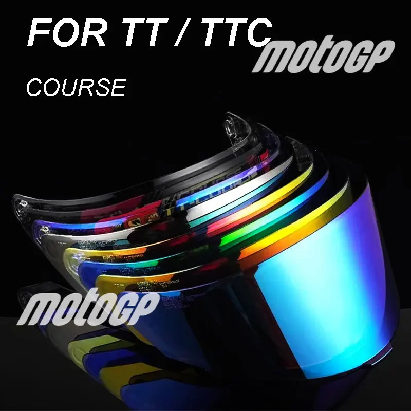 For KYT TT Course Motorcycle Helmet Full Face Helmet Visor Shield Lens MotorcycleAccessories Windshield TTC VESC-8 Revo Capacete