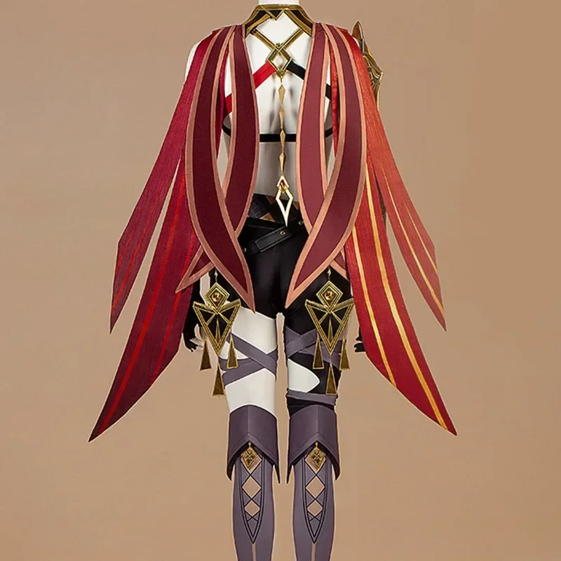 Женский костюм для косплея Game Genshin Impact Dehya парик Сумеру геншина аниме сексуальный