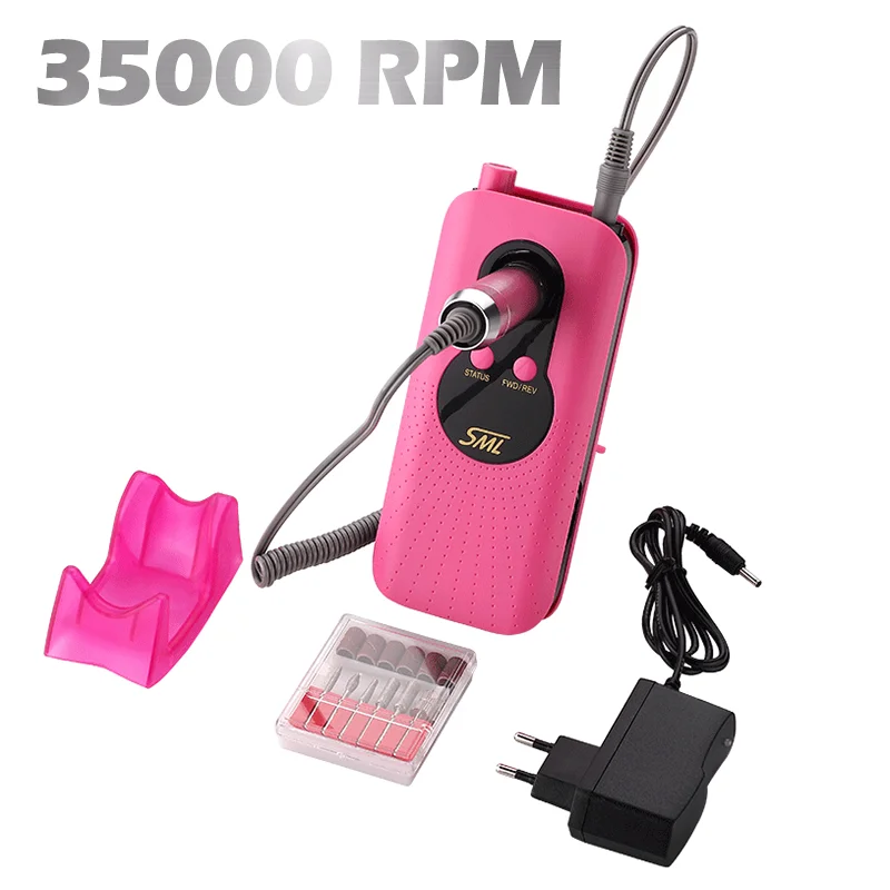 

35000RPM Portable Electric Brushless Nail Drill Manicure Machine For Acrylic Gel Polish Nails Sander Rechargeable Nail Art Salon