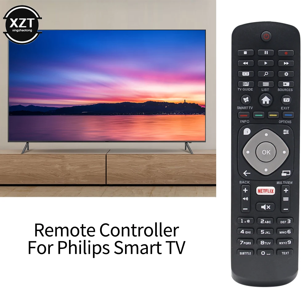 Replacement Smart Remote Controller 398GR8BDXNEPHH for Philips TV with Netflix HOF16H303GPD24 398GR08B