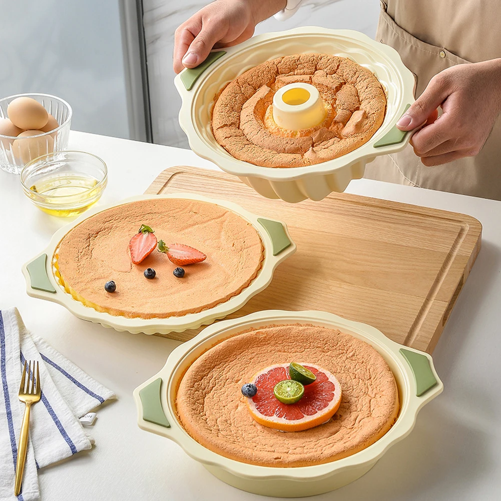 

1PCS Silicone Cake Mold Round Shape Cake Bread Baking Mold Mousse Brownie Dessert DIY Baking Tray Home Kitchen Baking Toos