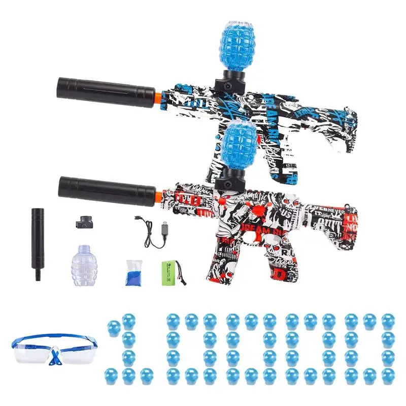 

Electric Gel Blaster Guns ToyGun M416 Eco-Friendly Ball Guns Automatic With 10000 Drops And Goggles Outdoor Game For Boy Kids