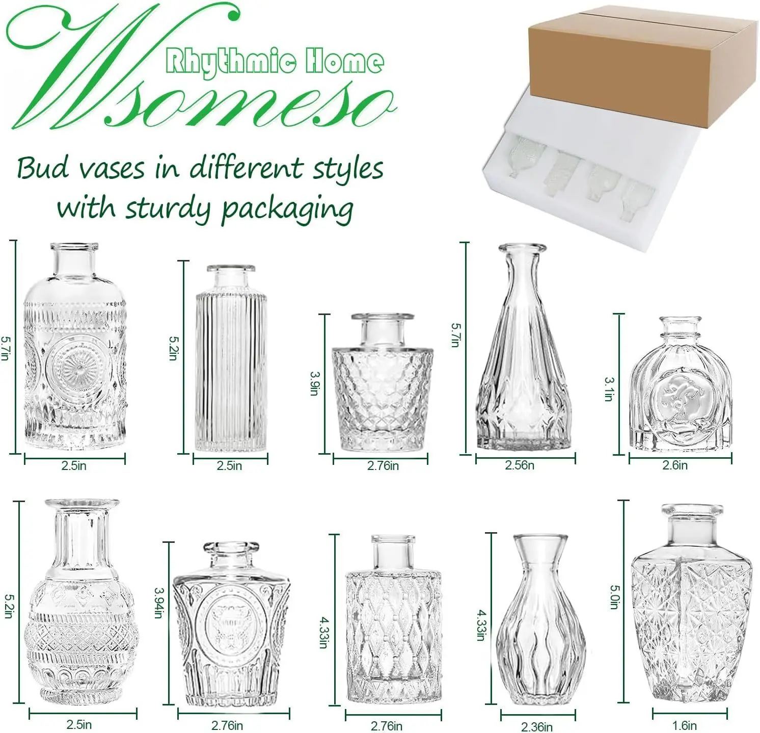 

Стеклянные вазы для бутонов