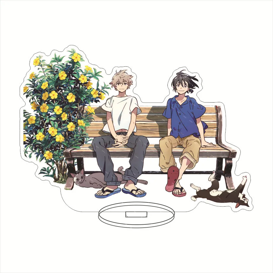 Фото BL аниме фигурка акриловая подставка Seaside Stranger Yaoi Mio and Shun Boys Love Model экшн-орнамент фигурки для украшения стола №1