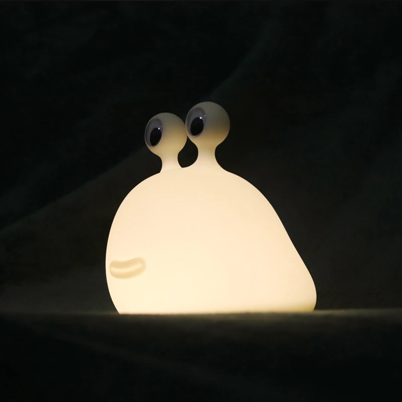 Cute Slug Animal Night Light Silicone With Touch Sensor Baby Night Lights For Baby Kid Teens Bedroom Cute Nightlight Up Lamp