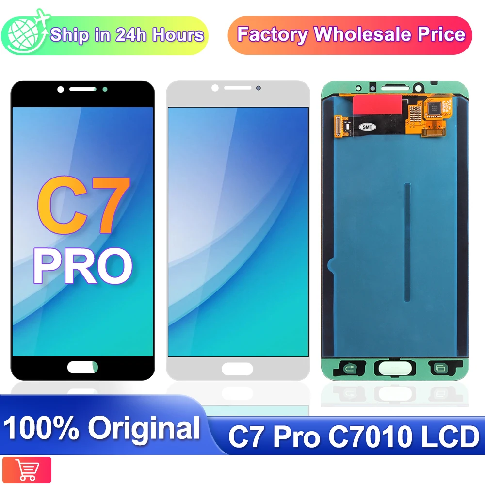 

ORIGINAL 5.7'' LCD Display For Samsung Galaxy C7010 LCD Screen C7 Pro SM-C7010Z C7pro Display Touch Screen Digitizer Assembly