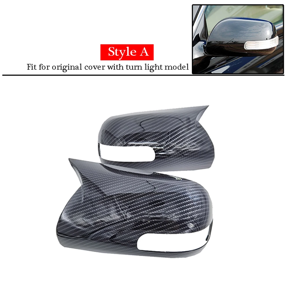 

Для Toyota Mark X Reiz 2005-2009 Автомобильное боковое зеркало заднего вида Крышка крыла Внешняя дверь Задний вид Накладка на корпус из углеродного волокна
