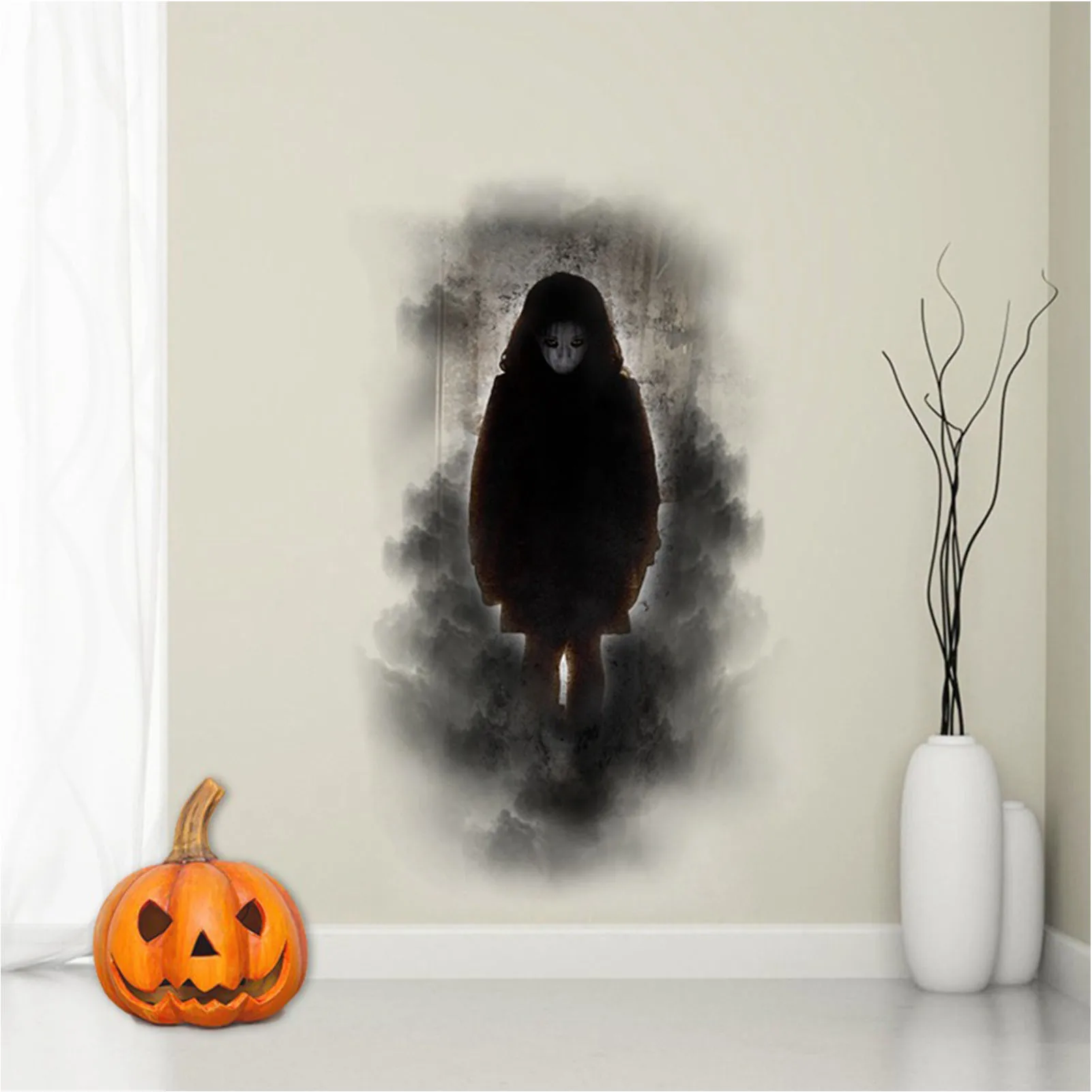 Хэллоуин ужасы призраки дверные наклейки настенные сделай сам для гостиной