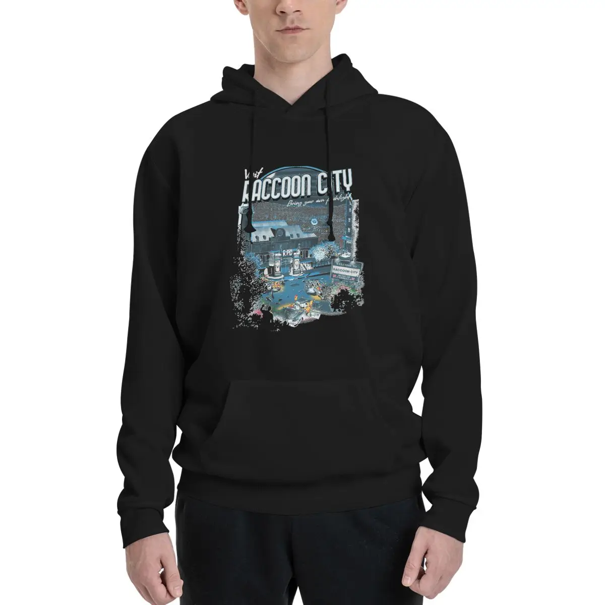 

Visit Raccoon City 2 Couples Plus Velvet Hooded Sweater Leisure beautiful With hood Hoodie Novelty High quality