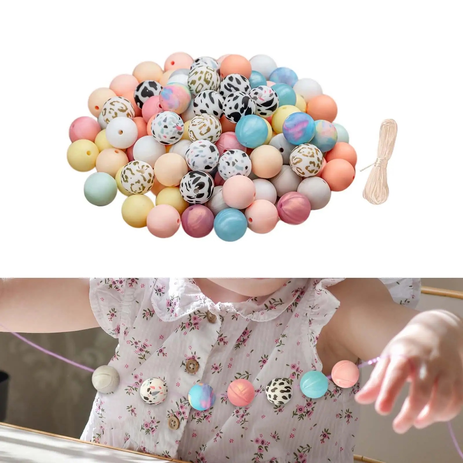 

100 шт. разделительные бусины DIY фитинги инструменты для изготовления ювелирных изделий Бисероплетение брелок